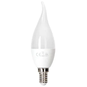 Bombilla LED tipo vela E14 4W 3000K, luz cálida, eficiente y decorativa, ideal para iluminación ambiental y diseños elegantes. - Product Image 3