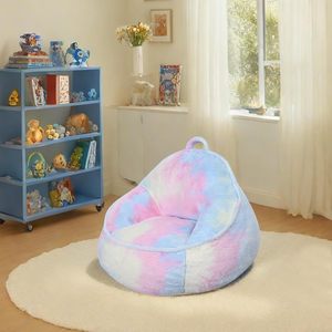 Sillón Puff Moderno de Tela de Terciopelo Relleno de Espuma para Niños de 3 Años, Portátil, con Funda Extraíble, Confortable para Niños Pequeños - Product Image 3