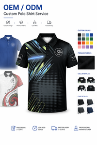 Magliette Polo Sportive in Poliestere Traspirante con Stampa Logo Personalizzata all'Ingrosso <span class=keywords><strong>per</strong></span> Uomo - Product Image 6