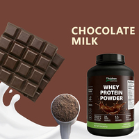 Proteína de Suero de Leche al Por Mayor, Grado Alimenticio, 2LB, Sabor Chocolate con Leche, Mejora los Resultados del Entrenamiento y el Crecimiento Muscular