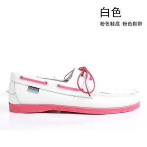 Chaussures bateau unisexes vintage à lacets, mocassins respirants en cuir véritable, chaussures de pont décontractées pour hommes et femmes - Product Image 3