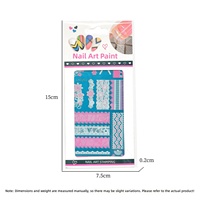 Plaque de transfert métallique imprimée la plus vendue pour nail art, motif géométrique évidé
