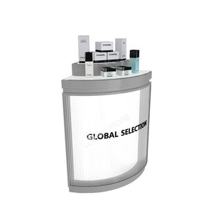 GDR03-CB-13 hiển thị đứng cho sự kiện tủ gỗ màu xám với đèn LED cửa hàng Nước hoa hiển thị cho đồ nội thất cửa hàng mỹ phẩm hiện đại - Product Image 5