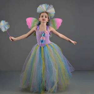 Nuevo Disfraz de Princesa de Hadas para Halloween 2026, Vestido de Tul con Alas para Niñas, para Fiestas de Cumpleaños, Navidad y Festividades - Product Image 2
