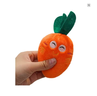 Os pour chien, jambe de poulet, fruits, carotte, jouet en peluche résistant aux morsures et qui émet des sons pour animaux de compagnie, chiens et chats