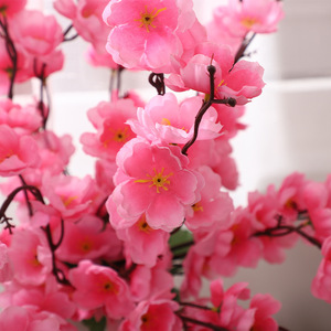 Branches de fleurs de pêcher artificielles, haute simulation, décoration de mariage, décoration intérieure et extérieure, décoration de jardin - Product Image 1
