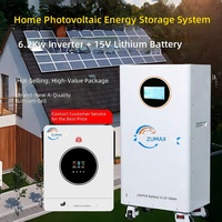 Baterai Penyimpanan Energi Rumah 15 kWh, Baterai Lithium 51.2 V 300 Ah Sel LiFePO4, Baterai Penyimpanan Energi Surya Terintegrasi Jaringan Listrik 128 kg