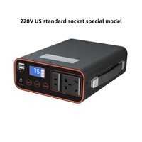 Station d'alimentation portable 300W 180Wh LiFePO4, générateur solaire à onde sinusoïdale pure, onduleur MPPT, batterie d'urgence LED pour la maison et l'extérieur