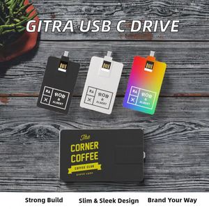 Memoria USB Gitra con Forma de Tarjeta de Crédito 2.0 3.0, Pendrive de 1G-128Gb, Interfaz Tipo-C, Memoria USB 3.1 con Diseño de Tarjeta de Visita - Product Image 2