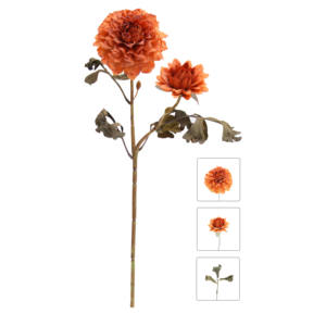 Künstliche Blume Grill kante, 2 Köpfe Sonnenstrauß, Gelb Lila Party dekoration, Lila Seiden blume - Product Image 2