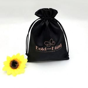 Sac à poussière en satin noir de taille standard, respectueux de l'environnement - Product Image 4