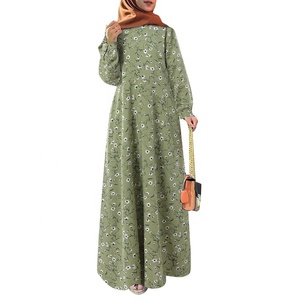 <strong>Traditional</strong> Clothing Accessories <strong>Nigeria</strong> Abaya Women Muslim <strong>Dress</strong> Floral - Product Image 1