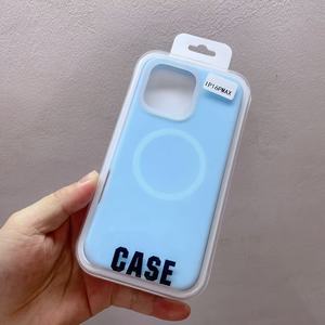 Coques de téléphone portable en silicone magnétique personnalisables pour 17/16/12 Pro Max, design luxueux antichoc avec poignée de téléphone - Product Image 3