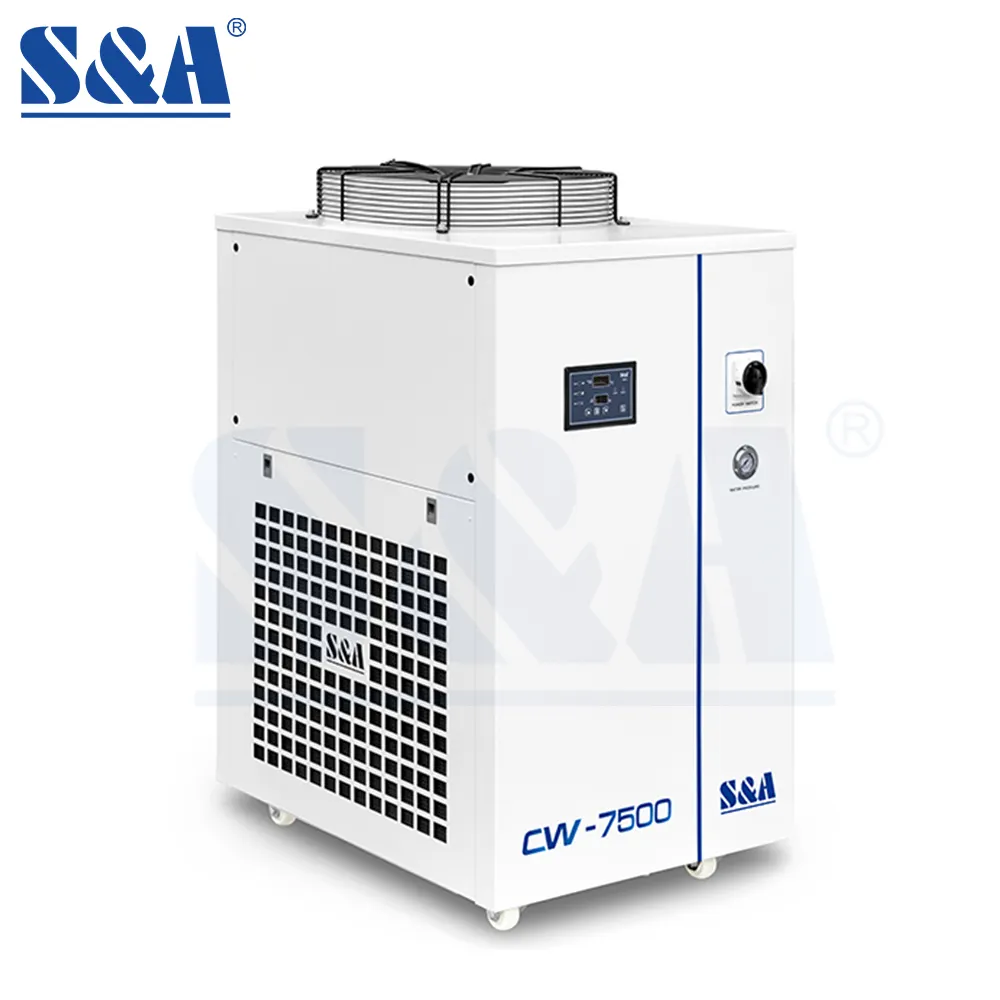 S&A CW-7500 Mergulho Industrial Refrigerado a ar com capacidade de refrigeração a laser multi-aplicação com refrigerador
