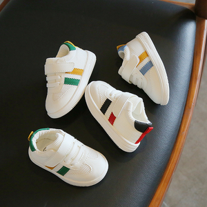 흰색 스니커즈 남아 여아 소프트 솔 아기 워킹 슈즈 - Product Image 2