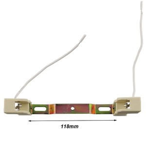 <span class=keywords><strong>Douille</strong></span> de lampe en céramique <span class=keywords><strong>R7S</strong></span> 250V, convertisseur de lumière halogène avec connecteur de support de lampe en métal, porcelaine et silicone à vis, 118 mm - Product Image 2