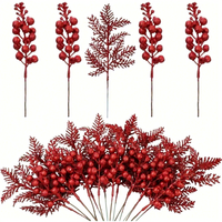 Kleine 12-teilige Plastik-Kunstbeeren Rote Hollebeeren Wohnzimmer-Dekoration Tisch-Pendel