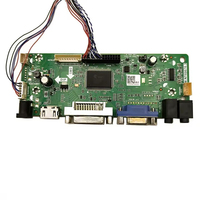 Kit de Ensamblaje de Pantalla LED LCD para Portátil con Placa Controladora DVI VGA, Accesorios para Monitor, para Reacondicionamiento de Portátiles