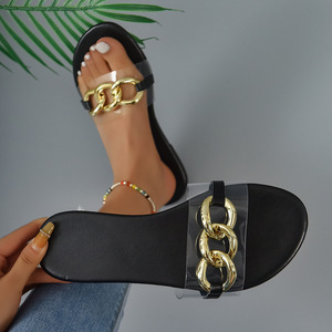 Sandales transparentes grandes tailles 34-44 pour femmes, légères, de luxe, de créateur, pantoufles d'extérieur pour femmes - Product Image 5