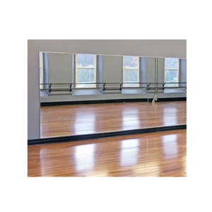 Modern Large Copper-Free 3mm 4mm 5mm 6mm 8mm Clear Float <b>Silver</b> <b>Mirror</b> Glass for Gym and Dance for Reflecting Performance - Product Image 1