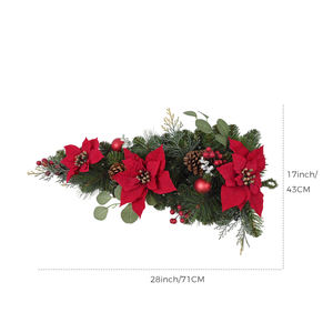Bonne vente personnalisée artificielle de Noël larme Swag décoration Pvc fleur artificielle décor Swag - Product Image 1
