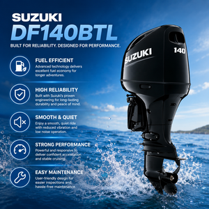 Moteur hors-bord marin <span class=keywords><strong>Suzuki</strong></span> DF140BTL 140 CV, 4 cylindres, arbre long, EFI, pour bateau de plaisance et bateau de pêche - Product Image 3