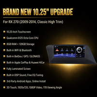 Pour Lexus RX270 2009-2014, autoradio Android 10,25 pouces, version classique haut de gamme, lecteur multimédia vidéo, navigation stéréo