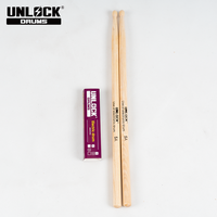 Baguettes de batterie pour débutants, légères, durables, en bois, design écologique pour les batteurs étudiants, compatibles avec la marque UNLOCK