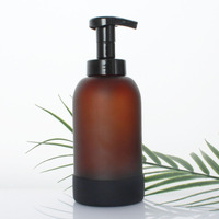 375ml Frost Amber Foam Pump Container Distributeur de savon liquide moussant Bouteilles cosmétiques