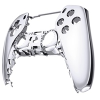 Coque pour manette PS5 - Faceplate rose chromée électrolytique, brillance de haute qualité