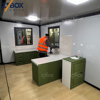 ZYBOX Maison conteneur industrielle extensible de 40 pieds, préfabriquée et modulaire, pour camp minier, bureau, dortoir de travail, pour les États-Unis et l'Australie