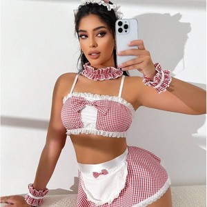 Nueva Lencería Erótica, Uniforme de Mucama Sexy, Seductor, Atractivo y Apasionado, Pijama Erótico Semitransparente - Product Image 2