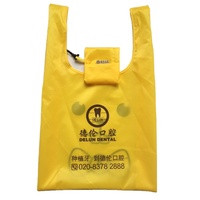 Sac fourre-tout pliant en nylon et polyester, de haute qualité, 5 unités