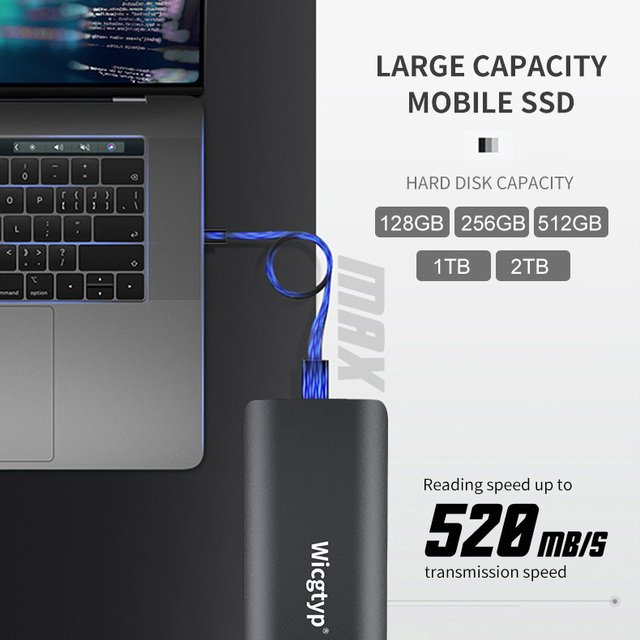256GB 512GB 1TB 2TB 2 TB 4TB USB 3.1 Disco Duro Externo Portatil Disque Dur Externe External SSD Solid State Disk Hard Drives