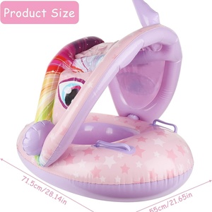 Piscina Inflable de PVC Económica para Niños con Mini Bote de Remos y Bicicleta Acuática para Bebés, Juguetes para Piscina, Drenador para Niños - Product Image 4