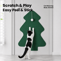Jemow Griffoir mural vertical pour chat en polyester durable, résistant à l'usure, anti-chute de poils, protection de canapé, fournitures pour animaux de compagnie