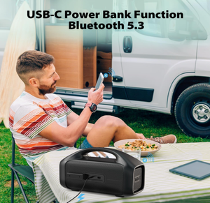 Tribit stormbox Blast 90W ลำโพงบลูทูธ IPX7กันน้ำออกแบบได้ลำโพงปาร์ตี้กลางแจ้งพร้อมพาวเวอร์แบงค์ - Product Image 5