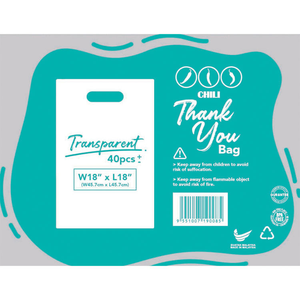 Bolsa de plástico esmerilado para llevar para productos de panadería Logotipo impreso Mango personalizado Diseño transparente - Product Image 5