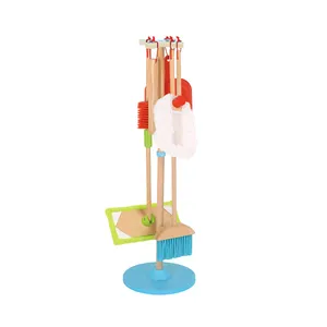 Vendita calda per bambini strumento di pulizia in legno Set giocattolo gioco più pulito pulizia pulizia interni finti giochi per bambini - Product Image 1