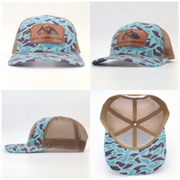Casquettes de camionneur Richardson 112 avec patch en cuir personnalisé, casquette de camionneur en coton à 6 panneaux, vente chaude, style hip-hop pour la plage