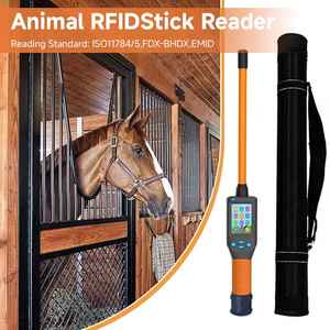 Считыватель <span class=keywords><strong>RFID</strong></span>-меток ABS 134,2 кГц/125 кГц, портативный сканер микрочипов для животных, удлиненная рукоятка, дальность считывания до 8 см, интерфейс <span class=keywords><strong>USB</strong></span> - Product Image 2