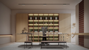 Meubles de salon JINGSHUN, <span class=keywords><strong>armoire</strong></span> <span class=keywords><strong>en</strong></span> <span class=keywords><strong>bois</strong></span> massif sur mesure, design moderne français, certifié CE, armoires de présentation pour la maison, le bureau, le café - Product Image 4