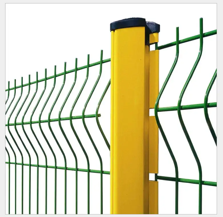Easily Assembled Feature Metal Frame Material Triangle Bend Wire Mesh Fence 3D Curved Welded Wire Mesh