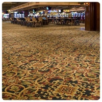 Tapis 7.5mm Pile Hight Pattern Luxury Axminster Carpet, Hotel Colorful Wall to Wall Carpet