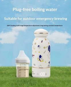 <span class=keywords><strong>Bouilloire</strong></span> portable USB 500 ml OEM/ODM pour bébé, chauffage sans fil 100 W, tasse de préparation de lait thermostatée en acier inoxydable 316 - Product Image 6
