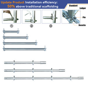 Facile d'installer le système d'échafaudage <span class=keywords><strong>de</strong></span> serrure d'anneau rond porteur élevé <span class=keywords><strong>de</strong></span> structure en acier durable pour des projets <span class=keywords><strong>de</strong></span> construction industrielle - Product Image 2