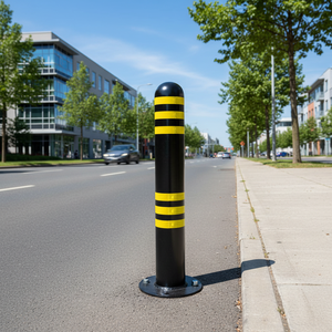 Delimitador Metálico, Bolardo Metálico 50 x 9 cm SMD5090 Negro Ileritraffic, Equipo de Seguridad Vial - Product Image 3