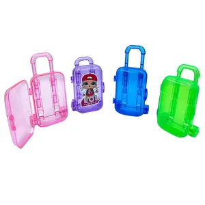 Jollysweets Plastic Kleurrijke Koffer Met Accessoires Kleine Speelgoed Binnen Prinses Zak Container Snoep Speelgoed Voor Meisjes