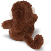 Peluche singe en polyester chauffée au micro-ondes pour thérapie chaud/froid, remplie de lavande et de graines de lin, avec compartiment ventral chaud/froid amovible