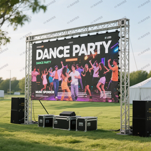 RAYBO Système complet 4m <span class=keywords><strong>X</strong></span> 3m P2 P3 P2.6 P2.9 P3.91 Écran LED 500mmx500mm Panneau LED Toile de fond Écran LED intérieur extérieur - Product Image 4